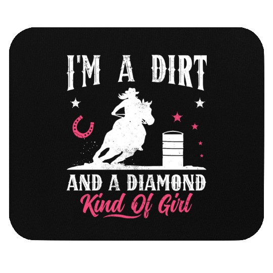 Horse Barrel Racing Girl Barrel Racer Mouse Pads