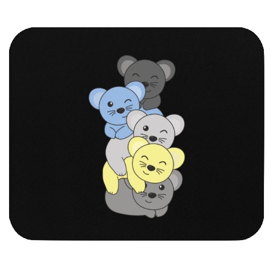 Periboy Flag Pride Lgbtq Cute Mouse Stack Mouse Pads