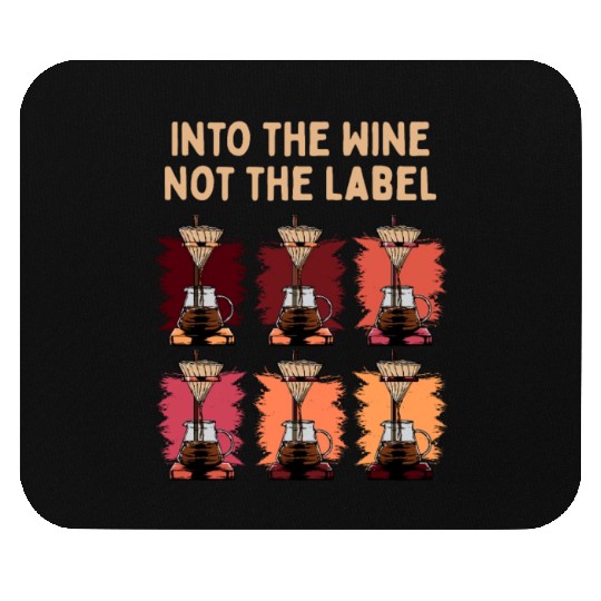 Funny Wine Lover Drinking Champagne Mouse Pads