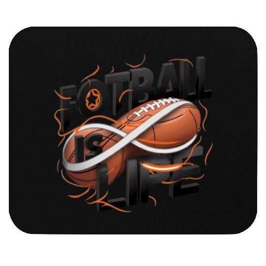 "Eternal Passion: Football is Life" Mouse Pads