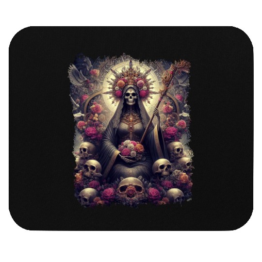 Santa Muerte Mexican Folk Culture Saint Mouse Pads