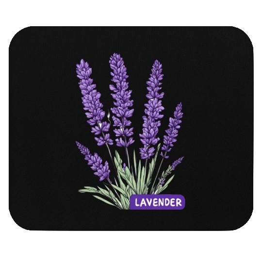 Lavender - Pot Label Mouse Pads