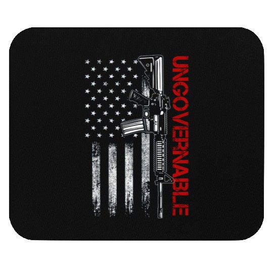 Ungovernable Become Ungovernable American USA FLag Mouse Pads