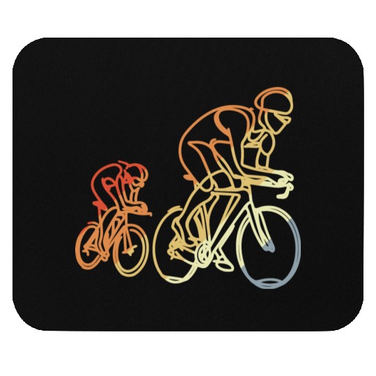 Cycling Retro Style Mouse Pads