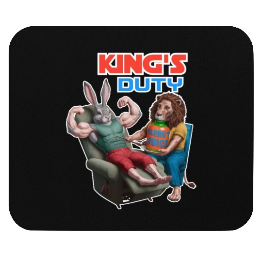 "Royal Rabbit: A Majestic Monarch's Journey" Mouse Pads
