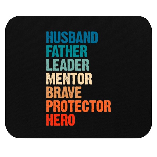Husband father fathers day Mouse Pads