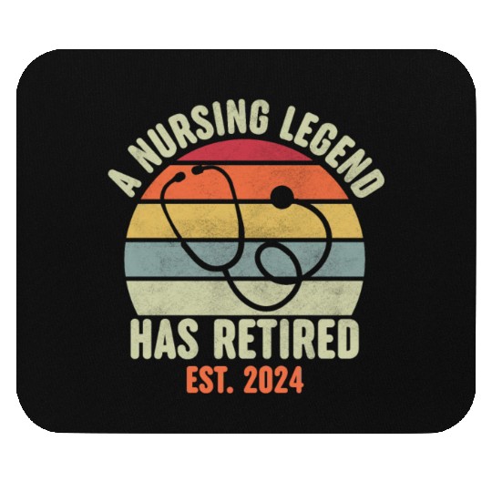 Retired Nurse 2024 Mouse Pads, Funny Retired Nurse