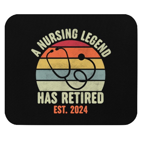 Retired Nurse 2024 Mouse Pads, Funny Retired Nurse