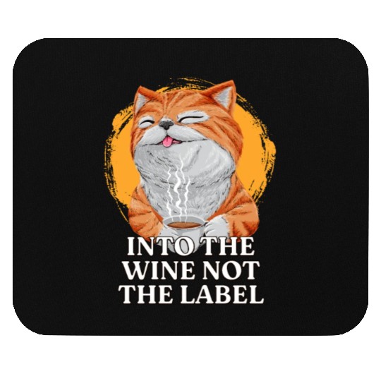 Funny Wine Lover Drinking Champagne Mouse Pads