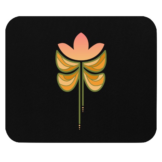 Spring butterfly flower Mouse Pads