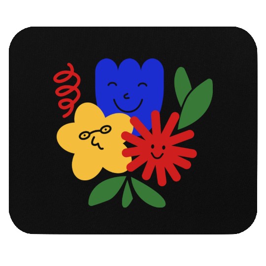 Colorful Flower For Spring Mouse Pads