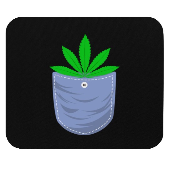Jesting 420 Pocket Of Herb Weed Marijuana Design Mouse Pads