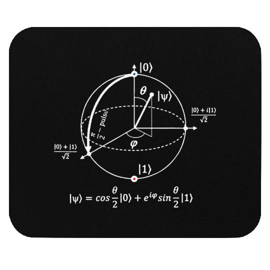 bloch sphere quantum information physics science Mouse Pads