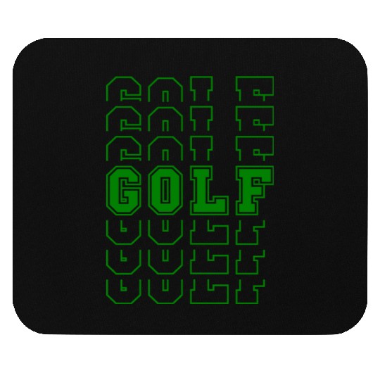 Golf Sport Multi Word Style Mouse Pads