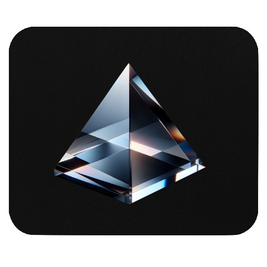 Reflective Glass Pyramid Mouse Pads