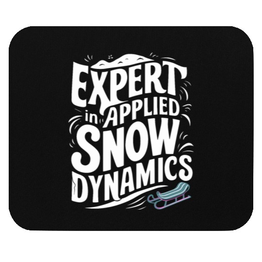 Sledding Snow Sled Winter Sport Winter Outdood Mouse Pads