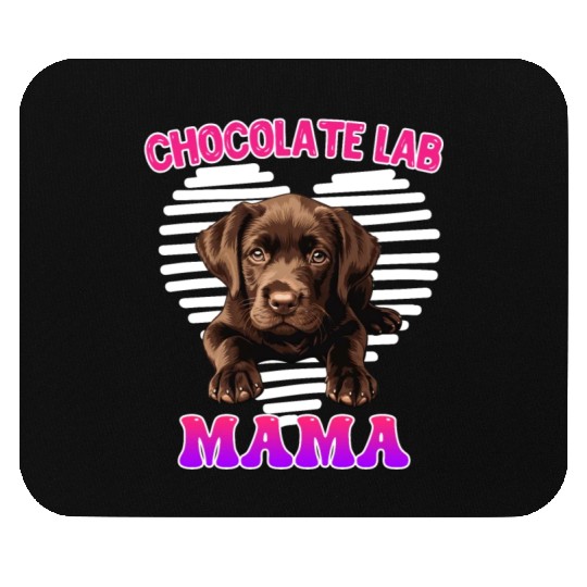 Labrador Retriever CHOCOLATE LAB MOM Labrador Mouse Pads