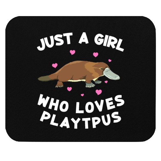 Just a girl who loves platypus funny Platypus Mouse Pads