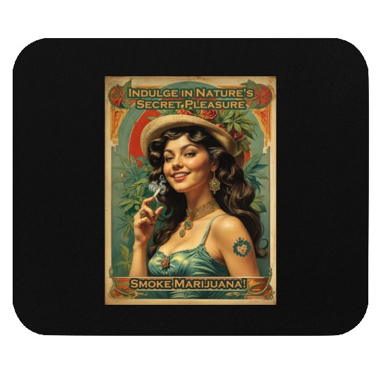Joyful consumption marijuana Mouse Pads