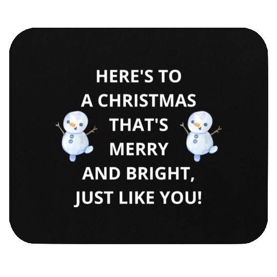 Merry and Bright Christmas Wishes, Just Like You! Mouse Pads