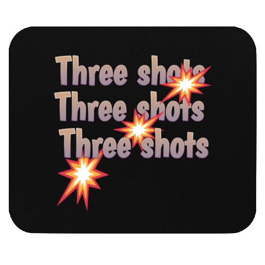 Three Shots gun Mouse Pads