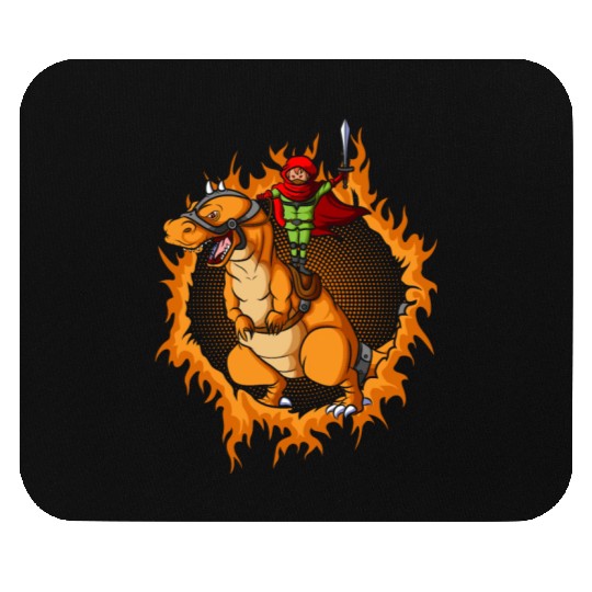 The Assassin With Tyrannosaurus Rex Mouse Pads