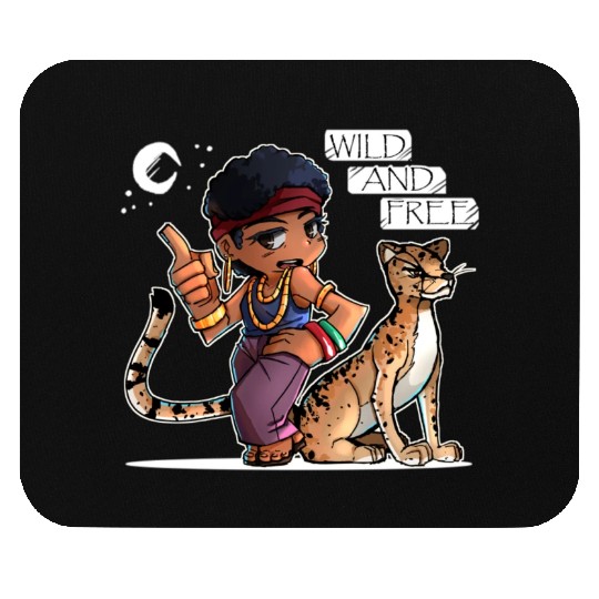 African Princess Avatar Wild and Free Mouse Pads