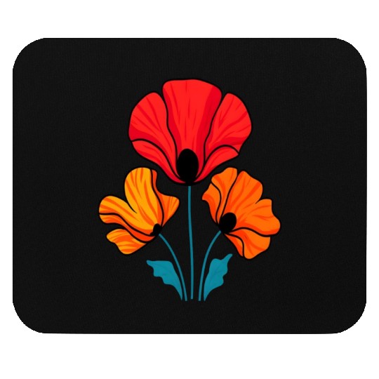Poppy Bloom Mouse Pads