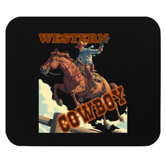 Vintage Western Cowboy,country Mouse Pads, Retro 90s