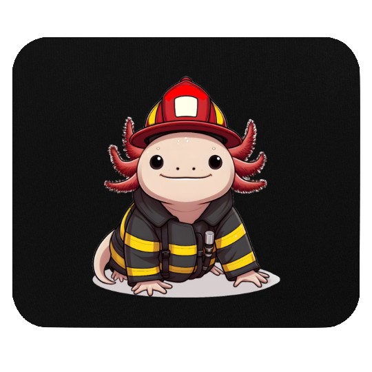 Axolotl Firefighter Mouse Pads
