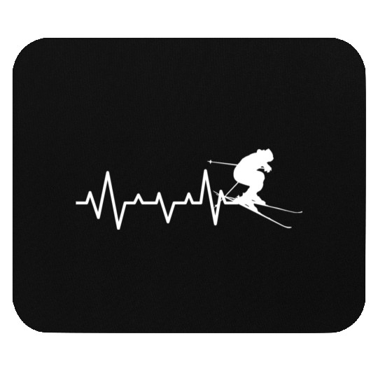 Skiing Mountains Winter sports Nature Mouse Pads