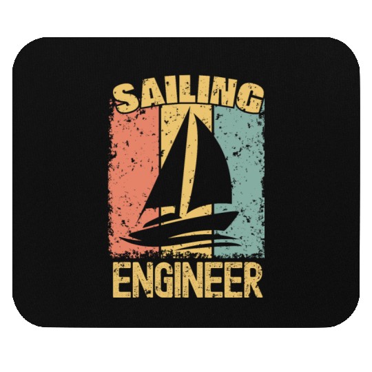 Sailing Engineer retro Mouse Pads