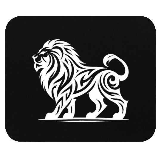 Elegant Proud T Tattoo Lion Mouse Pads