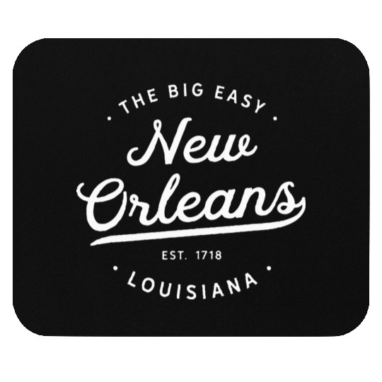 Classic Retro Vintage New Orleans Louisiana Big Mouse Pads