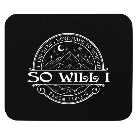 Psalm 148:3-6 Christian Blessed, Christ Jesus Mouse Pads