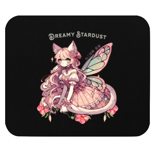 Enchanted Dreamy Stardust-A Cat Fairycore Fantasy Mouse Pads