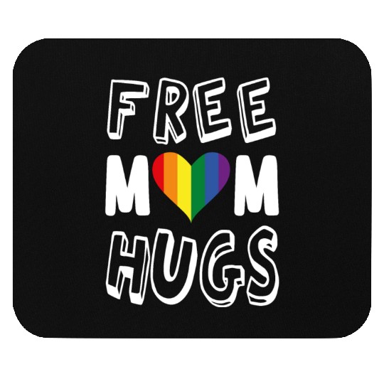 Free Mom Hugs Lesbian Mouse Pads