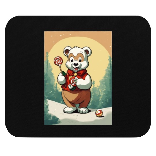 Cartoon cute teddy bear Mouse Pads