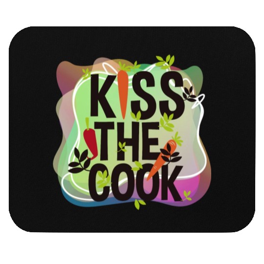 Vector Cartoon Kiss The Cook Carrot Metaphor Art Mouse Pads
