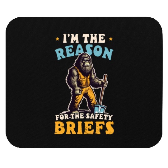 Road Worker Reason For Safety Briefs Mouse Pads