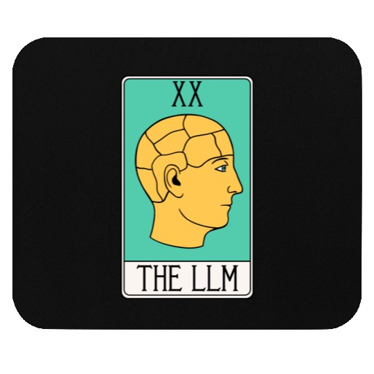 LLM Tarot Card - LLMs - Large Language Model - AI Mouse Pads