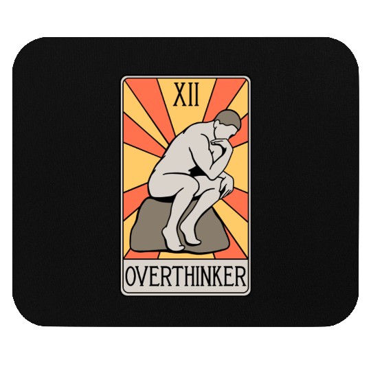 Overthinker Tarot Card - Introvert - Anxiety Mouse Pads