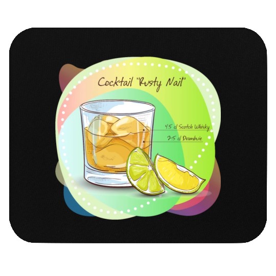 Cocktail Rusty Nail Recipe Scotch Whisky Drambuie Mouse Pads