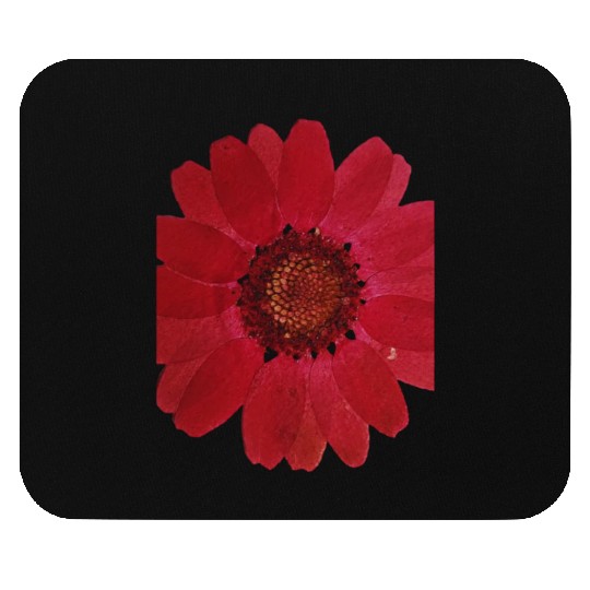Red Sunflower Mouse Pads