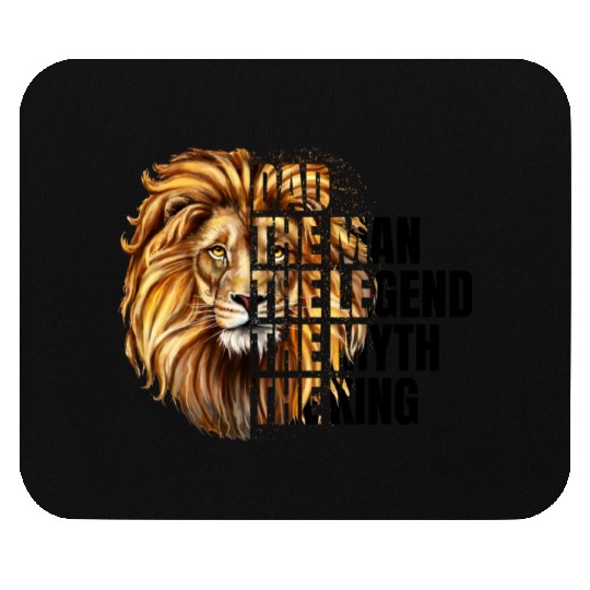 Dad The Man the Legend Lion Mouse Pads