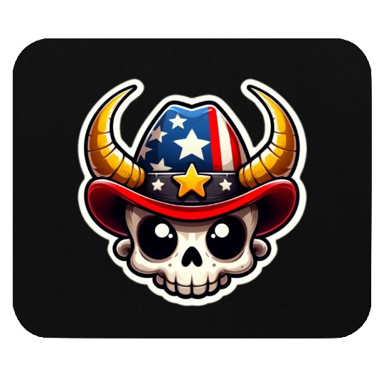American Cowboy: Horned Skull, cowboy carter Mouse Pads