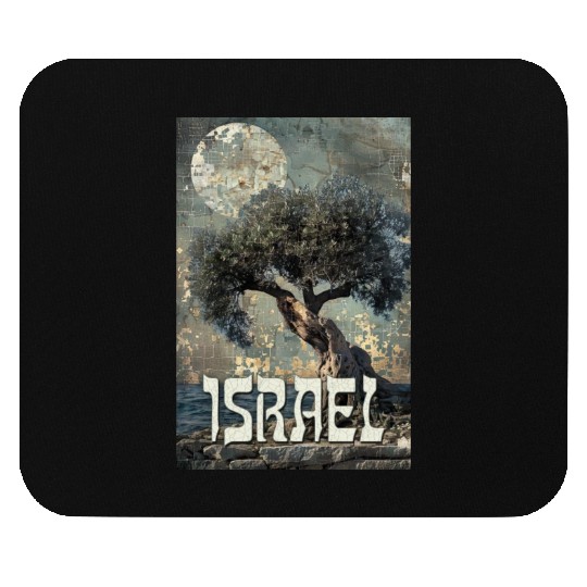 Israeli Scene with Olive Tree and the Mouse Pads