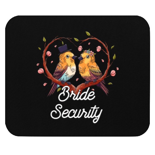 Bride Security Wedding Little Ring Bear Mouse Pads