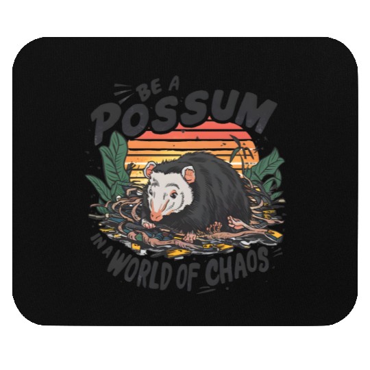 Be a Possum in a world of chaos Street Cats Squad Mouse Pads