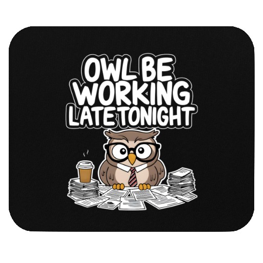 Corporate Owl: Coffee-Fueled Mouse Pads
